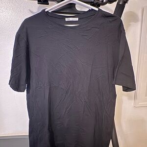 Zara Men's Charcoal Short Sleeve Tee